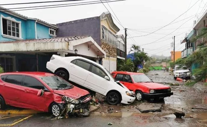 Cars floated down the street, 6.20.