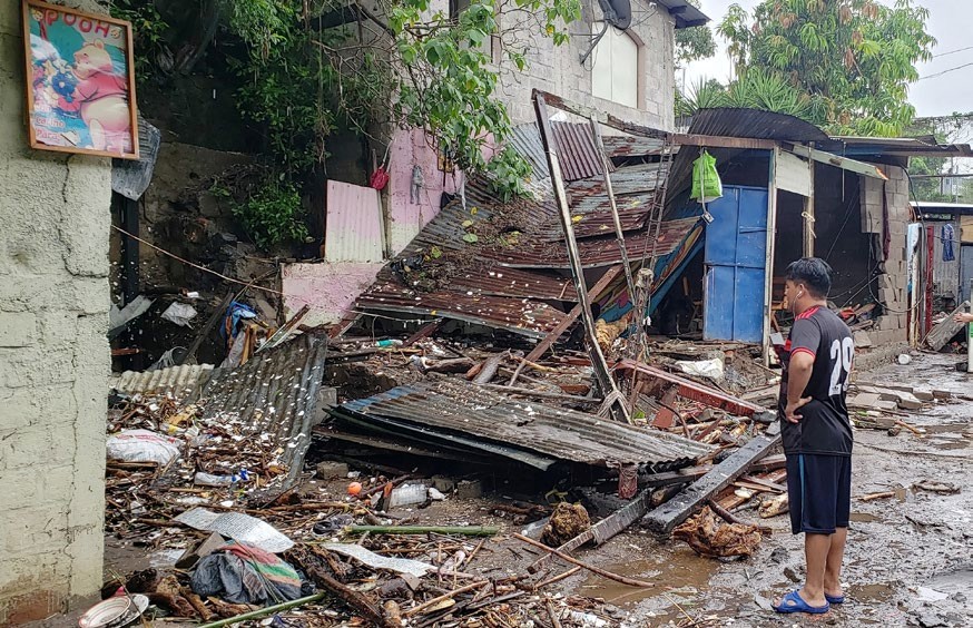 House demolished by hurricane Amanda, 6.20.